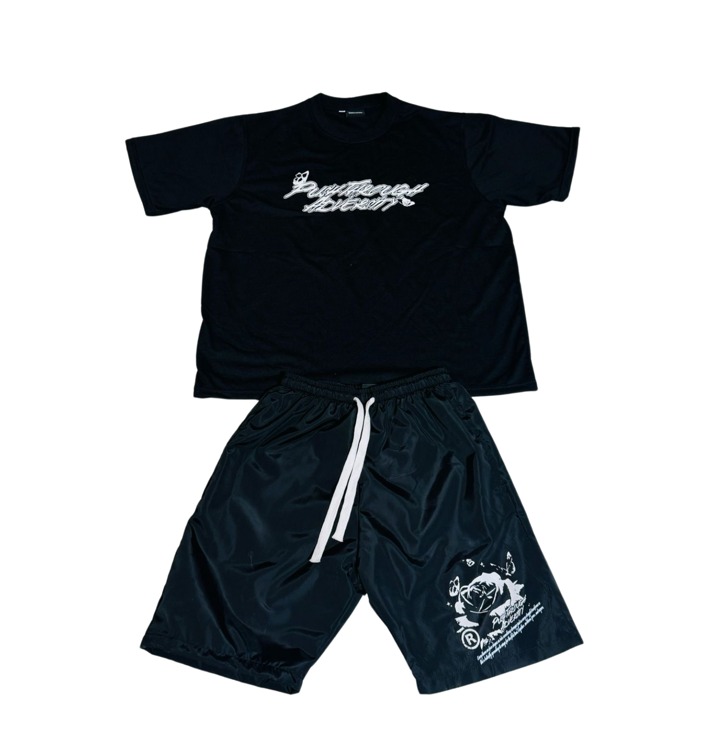 Black Rose & Butterflies Short Sets