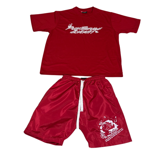 Red Rose & Butterflies Short Sets
