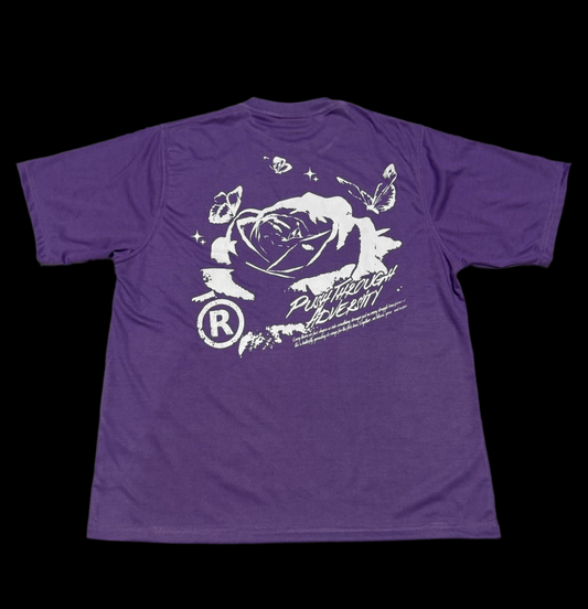 Purple Rose & Butterflies Short Sets