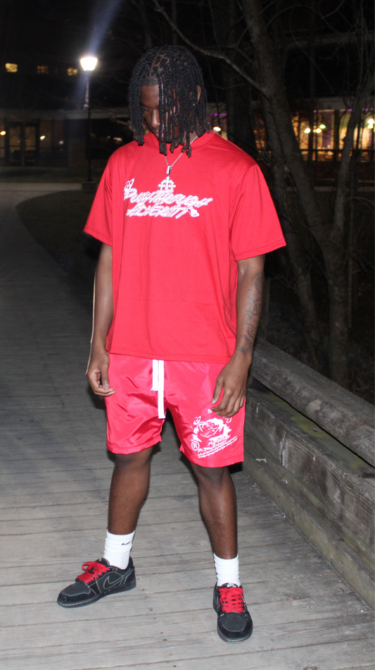 Push Through Adversity Rose & Butterflies Shirt